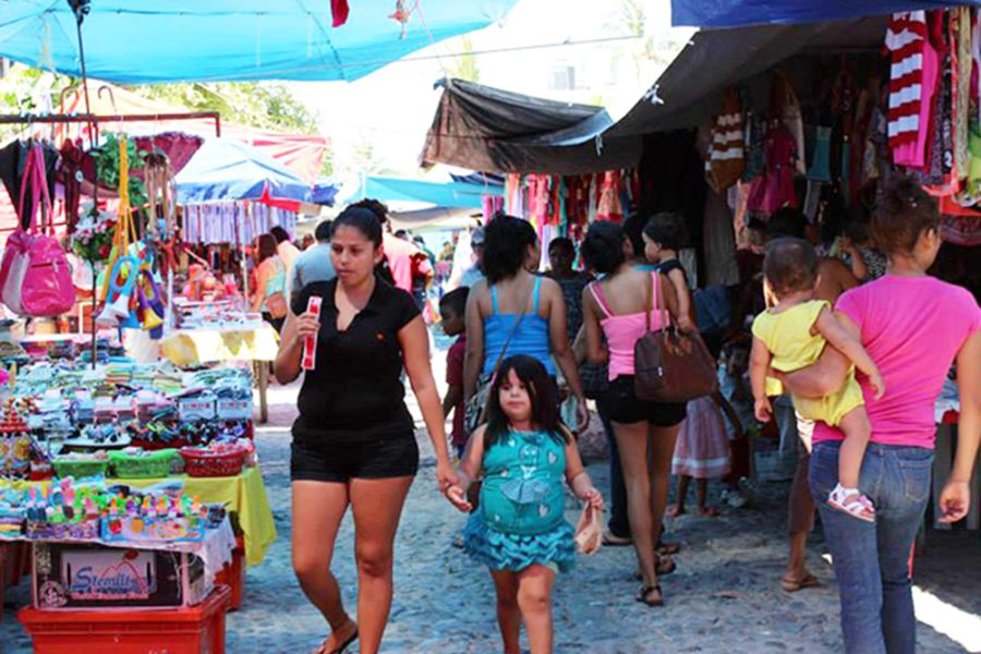 Street scene from Puerto Vallarta walking tour