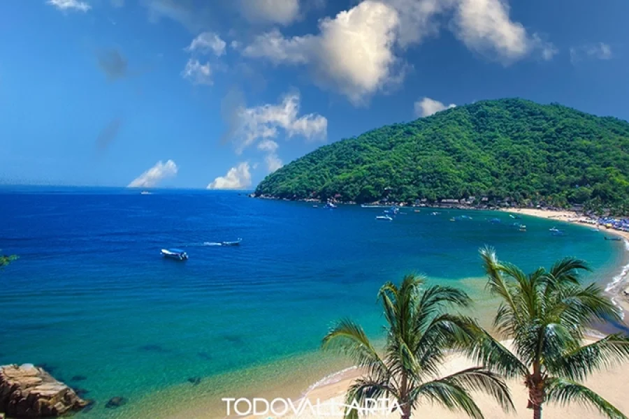 Yelapa beach and jungle view